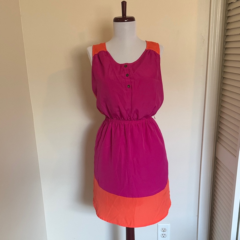 Merona Pink and Orange Dress